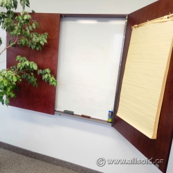 Mahogany Enclosed Whiteboard / Egan Board